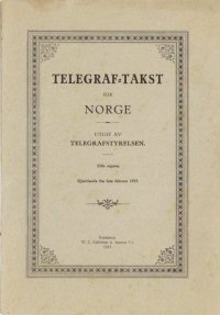 Telegramtakst fra 1913