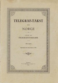 Telegramtakst fra 1913